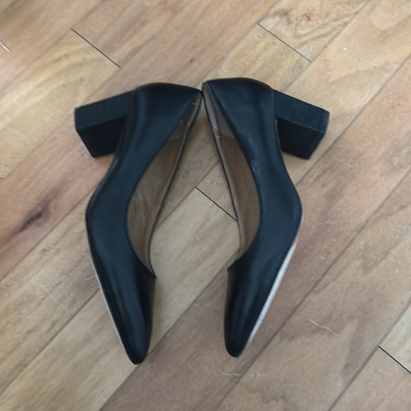 Corso Como | black leather block heels | size 7.5 - Picture 3 of 5